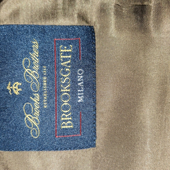 Brooks Brothers, BrooksGate Milano-Fit Italian Wool Jacket Blue, Size 42L - Picture 3 of 4